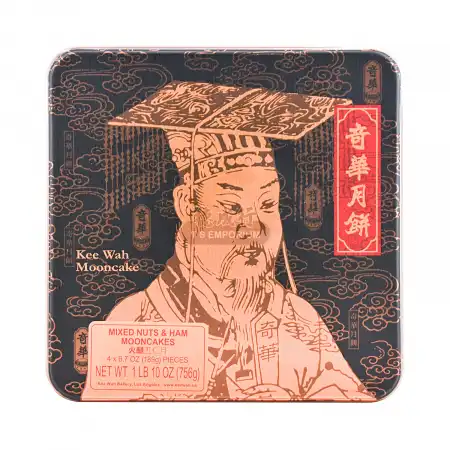 奇华 双黄金黄莲蓉月饼 756g
