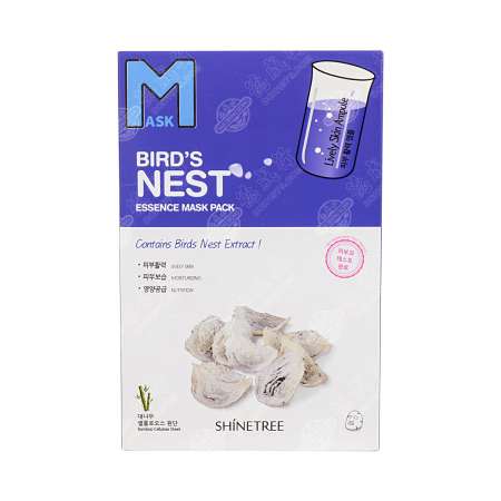SHINETREE Bird’s Nest Essence Mask 10PCS 韩国SHINETREE 燕窝面膜 10片入 韓國SHINETREE 燕窩面膜 10片入
