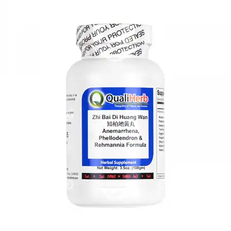 SHENG CHANG QualiHerb Chinese Herb Extract Powder -   Zhi Bai Di Huang Wan (Anemarrhena, Phellodendron & Rehmannia Formula) 100g/3.5oz
