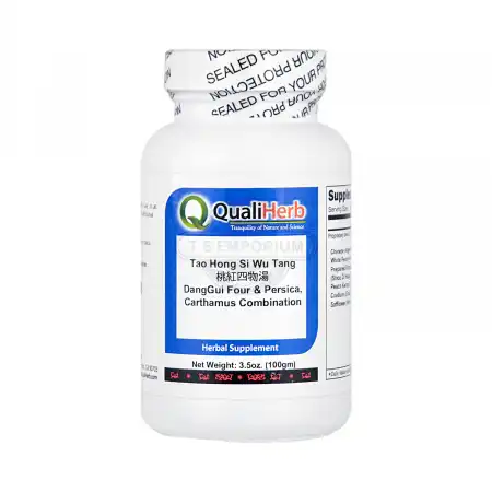 SHENG CHANG QualiHerb Chinese Herb Extract Powder -  Tao Hong Si Wu Tang (DangGui Four & Persica, Carthamus Combination) 100g/3.5oz