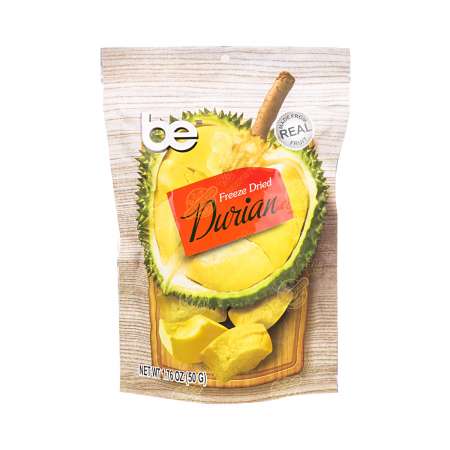 be Freeze Dried Durian 50g 泰国be 天然榴莲干 50g 泰國be 天然榴蓮干 50g