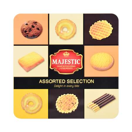 MAJESTIC 什锦牛油曲奇&饼干棒礼盒398g - 美国德成行