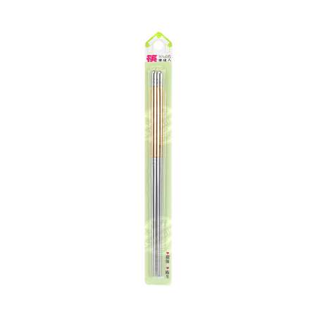 KLDR High-quality Metal chopsticks 1Pair 筷乐达人 优质钢材筷子 1双 筷樂達人 優質鋼材筷子 1雙
