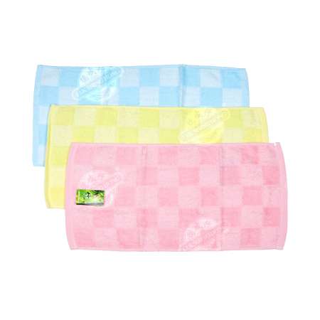 JIN MIAO Towel (Bamboo Fiber) 20x50cm 1PC (Color May Vary Sent at Random) 金苗 毛巾(家纺精品 竹纤维)24X50cm 1PC (多色/颜色随机放送) 金苗 毛巾(家紡精品 竹纖維)24X50cm 1PC (多色/顏色隨機放送