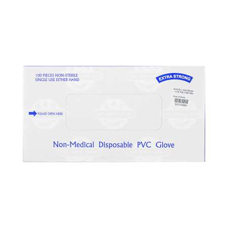 EXTRA STRONG Disposable PVC Glove (L/Clear) 100pcs EXTRA STRONG PVC无粉一次性手套 多用途手套 (透明/大号) 100pcs EXTRA STRONG PVC無粉一次性手套 多用途手套 (透明/大號) 100pcs