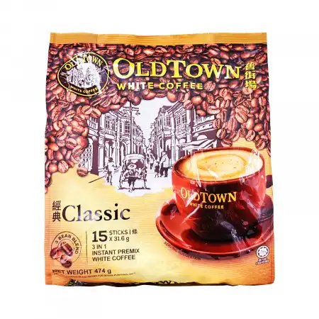 OLD TOWN 3in1 Instant Premix White Coffee, Classic 15pcs/474g
