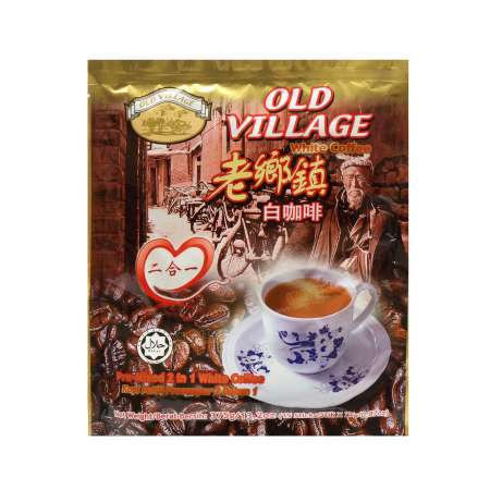 OLD VILLAGE Pre-Mixed 2 in 1 White Coffee 15 Sticks/375g 马来西亚老乡镇 白咖啡(二合一) 15包入/375g 馬來西亞老鄉鎮 白咖啡(二合一) 15包入/375g