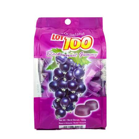 Cocoaland LOT 100 Blackcurrant Gummy 150g - Tak Shing Hong