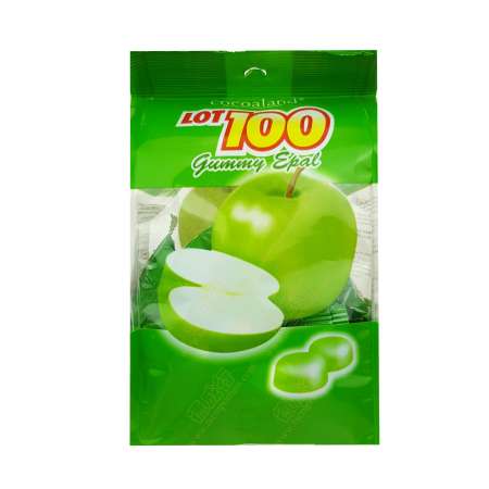 Cocoaland LOT 100 Apple Gummy 5.29oz 百份百 苹果果汁软糖 150g 百份百 蘋果果汁軟糖 150g