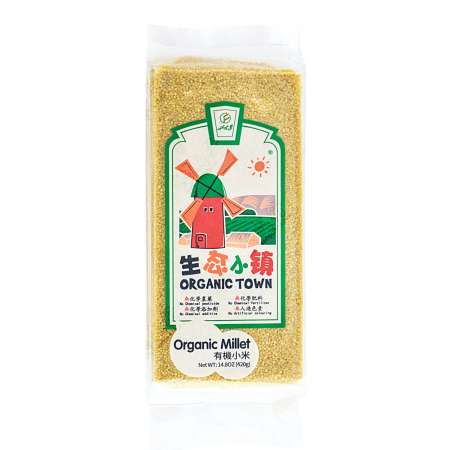 Organic Town Organic Millet 14.8oz (420g) 生态小镇 有机小米 420g 生態小鎮 有機小米 420g