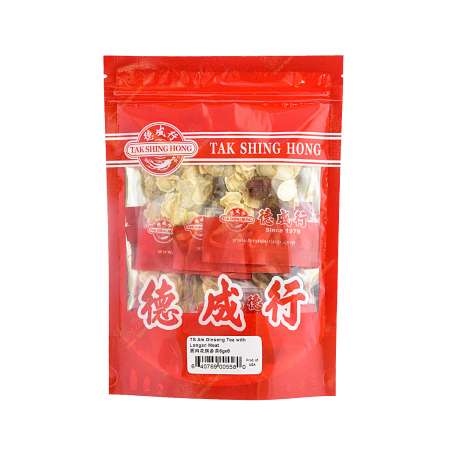 TAK SHING HONG American Ginseng Tea With Longan Meat 6g*8 德成行 圆肉花旗参茶 8包入/48g【功能茶系列】 德成行 圓肉花旗參茶 8包入/48g【功能茶系列】