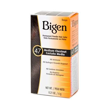 BIGEN Permanent Powder Hair Color (#47 Medium Chestnut) 6g 美源 染发粉剂 (#47 中栗色 Medium Chestnut) 6g 美源 染發粉劑 (#47 中栗色 Medium Chestnut) 6g