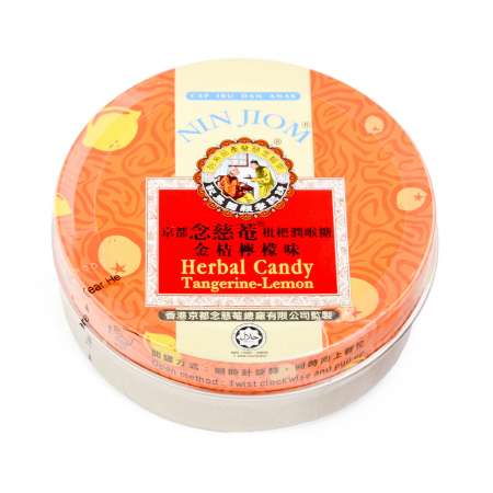 NIN JIOM Herbal Candy Lemon 念慈菴金桔润候糖 60g 念慈菴金桔潤候糖 60g