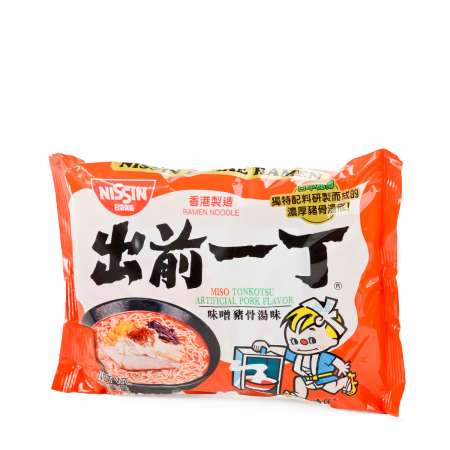 NISSIN Demae Ramen Noodle with Soup Base Miso Tonkotsu Pork Flavor 100g 日清 出前一丁(味噌猪骨汤味) 100g 日清 出前一丁(味噌豬骨湯味) 100g