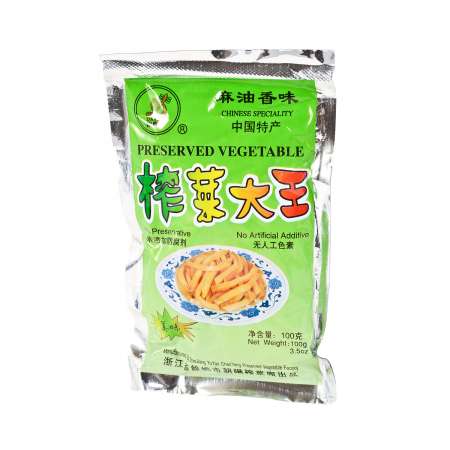 DA XING Pres Vegetable Sesame 100g 银丰牌 榨菜大王 (麻油香味) 100g 銀豐牌 榨菜大王 (麻油香味) 100g