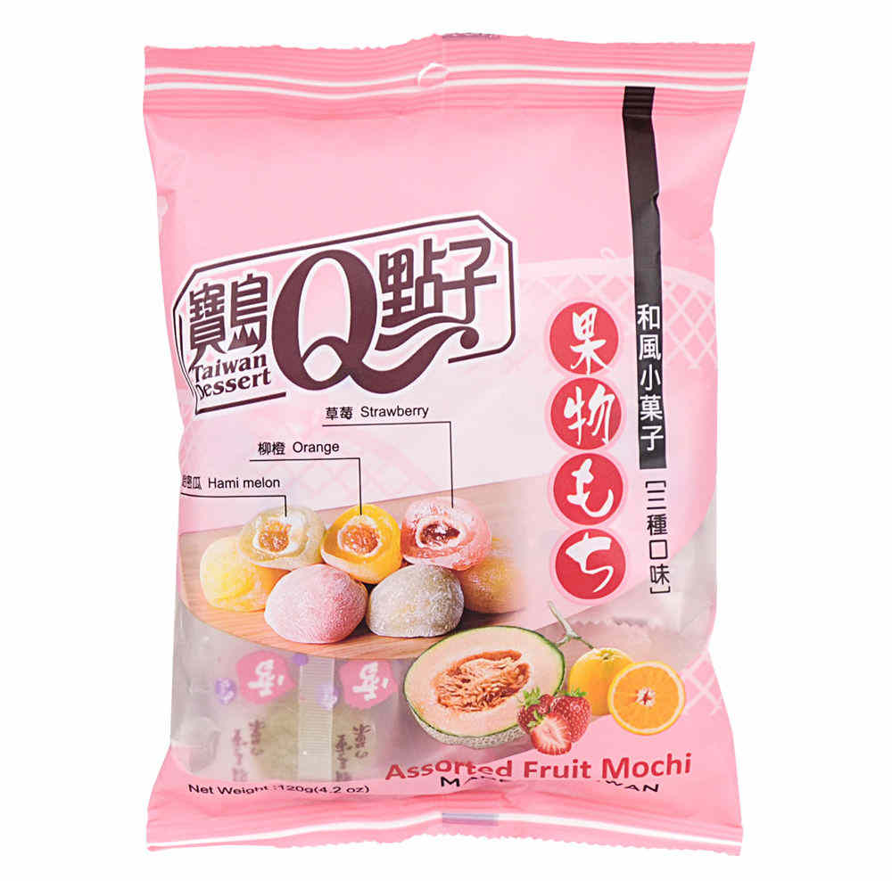 Taiwan Dessert Assorted Fruit Mochi 120g Tak Shing Hong